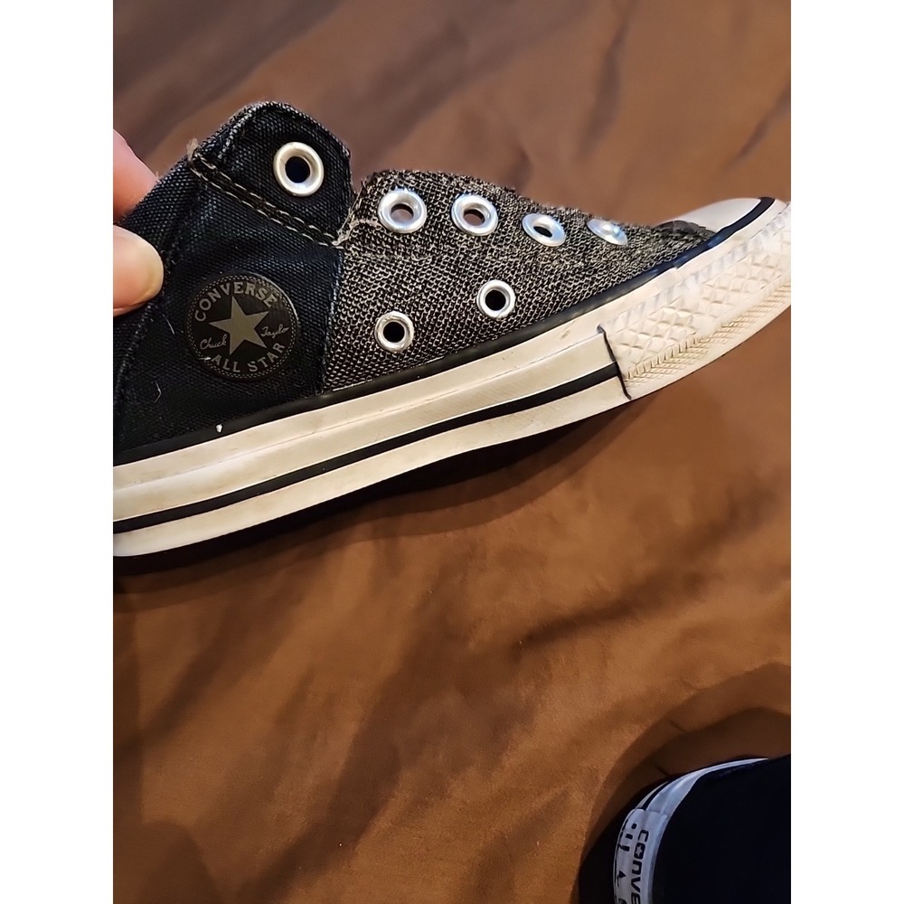 Converse Medium Top  Size 12 Junior Grey Sneakers - Picture 10 of 15